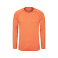 Orange - Front - Mountain Warehouse Mens Stripe IsoCool Base Layer Top