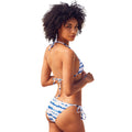 Blue - Back - Animal Womens-Ladies Poolside Recycled Bikini Bottoms