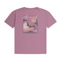 Grape - Back - Animal Womens-Ladies Leena Organic Cotton Boxy T-Shirt