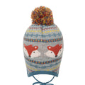 Grey-Blue-Orange - Back - Mountain Warehouse Childrens-Kids Fox Trapper Hat