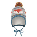 Grey-Blue-Orange - Front - Mountain Warehouse Childrens-Kids Fox Trapper Hat