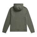 Khaki Green - Back - Animal Mens Driver Logo Organic Hoodie