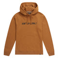 Mustard - Front - Animal Mens Driver Logo Organic Hoodie