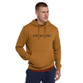 Mustard - Side - Animal Mens Driver Logo Organic Hoodie