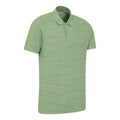 Green - Side - Mountain Warehouse Mens Dawnay Textured Pique Polo Shirt