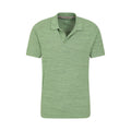 Green - Lifestyle - Mountain Warehouse Mens Dawnay Textured Pique Polo Shirt