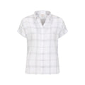 Light Grey - Front - Mountain Warehouse Womens-Ladies Palm Checked Relaxed Fit Shirt