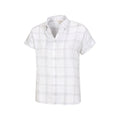 Light Grey - Side - Mountain Warehouse Womens-Ladies Palm Checked Relaxed Fit Shirt