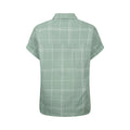 Khaki - Back - Mountain Warehouse Womens-Ladies Palm Checked Relaxed Fit Shirt