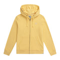 Pale Yellow - Front - Animal Womens-Ladies Nikki Organic Zipped Hoodie