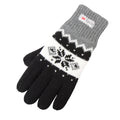 Black - Back - Mountain Warehouse Womens-Ladies Thinsulate Fair Isle Gloves