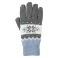 Grey - Front - Mountain Warehouse Womens-Ladies Thinsulate Fair Isle Gloves