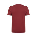 Dark Burgundy - Back - Mountain Warehouse Mens Linear Organic T-Shirt