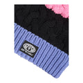 Blue-Black-Pink - Side - Animal Childrens-Kids Alex Recycled Beanie