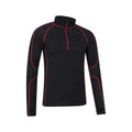 Red - Lifestyle - Mountain Warehouse Mens Asgard III Merino Wool Thermal Top