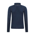 Dark Blue - Back - Mountain Warehouse Mens Asgard III Merino Wool Thermal Top