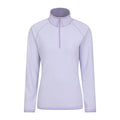 Purple - Front - Mountain Warehouse Womens-Ladies Montana Half Zip Fleece Top