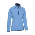 Dark Blue - Pack Shot - Mountain Warehouse Womens-Ladies Montana Half Zip Fleece Top