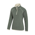 Dark Green - Side - Mountain Warehouse Womens-Ladies Montana Half Zip Fleece Top