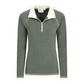 Dark Green - Pack Shot - Mountain Warehouse Womens-Ladies Montana Half Zip Fleece Top