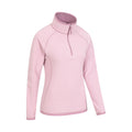 Dark Pink - Lifestyle - Mountain Warehouse Womens-Ladies Montana Half Zip Fleece Top