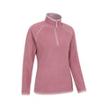 Light Pink - Pack Shot - Mountain Warehouse Womens-Ladies Montana Half Zip Fleece Top