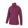 Berry - Side - Mountain Warehouse Womens-Ladies Montana Half Zip Fleece Top