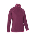 Berry - Lifestyle - Mountain Warehouse Womens-Ladies Montana Half Zip Fleece Top