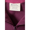 Dark Pink - Close up - Mountain Warehouse Womens-Ladies Montana Half Zip Fleece Top