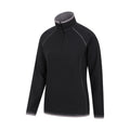 Black - Back - Mountain Warehouse Womens-Ladies Montana Half Zip Fleece Top