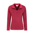 Dark Red - Lifestyle - Mountain Warehouse Womens-Ladies Montana Half Zip Fleece Top