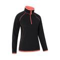 Jet Black - Side - Mountain Warehouse Womens-Ladies Montana Half Zip Fleece Top