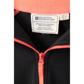 Jet Black - Pack Shot - Mountain Warehouse Womens-Ladies Montana Half Zip Fleece Top