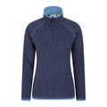 Navy - Front - Mountain Warehouse Womens-Ladies Montana Half Zip Fleece Top