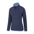 Navy - Back - Mountain Warehouse Womens-Ladies Montana Half Zip Fleece Top