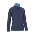 Navy - Side - Mountain Warehouse Womens-Ladies Montana Half Zip Fleece Top