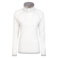 Beige - Front - Mountain Warehouse Womens-Ladies Montana Half Zip Fleece Top