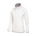 Beige - Back - Mountain Warehouse Womens-Ladies Montana Half Zip Fleece Top