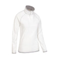 Beige - Side - Mountain Warehouse Womens-Ladies Montana Half Zip Fleece Top