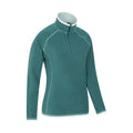 Teal - Lifestyle - Mountain Warehouse Womens-Ladies Montana Half Zip Fleece Top