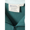 Teal - Close up - Mountain Warehouse Womens-Ladies Montana Half Zip Fleece Top