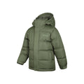 Khaki Green - Lifestyle - Mountain Warehouse Childrens-Kids Snow II Water Resistant Padded Jacket