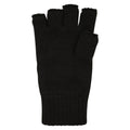 Black - Back - Mountain Warehouse Unisex Adult Knitted Fingerless Gloves