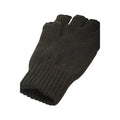 Black - Side - Mountain Warehouse Unisex Adult Knitted Fingerless Gloves