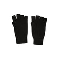 Black - Lifestyle - Mountain Warehouse Unisex Adult Knitted Fingerless Gloves