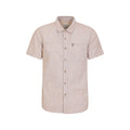 Yellow - Front - Mountain Warehouse Mens Coconut Slub Short-Sleeved Shirt