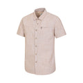Yellow - Side - Mountain Warehouse Mens Coconut Slub Short-Sleeved Shirt