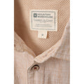Yellow - Close up - Mountain Warehouse Mens Coconut Slub Short-Sleeved Shirt