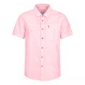 Light Pink - Front - Mountain Warehouse Mens Coconut Slub Short-Sleeved Shirt