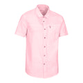 Light Pink - Lifestyle - Mountain Warehouse Mens Coconut Slub Short-Sleeved Shirt